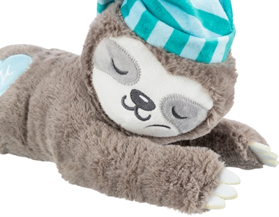 Trixie Pluche Luiaard Grijs Met Heartbeat Voor Puppy 34 cm
