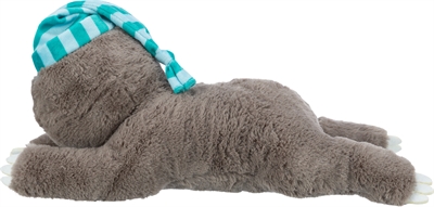 Trixie Pluche Luiaard Grijs Met Heartbeat Voor Puppy 34 cm