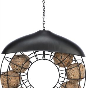 Trixie Mezenbolhouder Rond Met Dak Zwart 24x8x8 cm 2 st