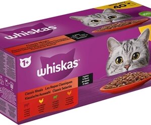 Whiskas Multipack Pouch Adult Classic Selectie Vlees In Saus 40x85 gr
