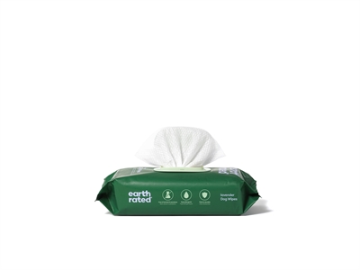 Earth Rated Dog Wipes Lavendel Composteerbaar 20.5x20.5 cm 100 st