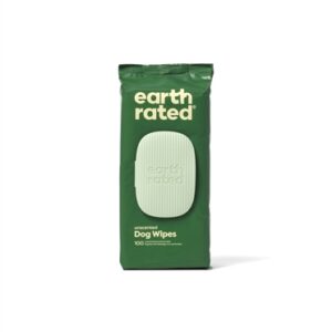 Earth Rated Dog Wipes Geurloos Composteerbaar 20.5x20.5 cm 100 st