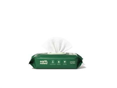 Earth Rated Dog Wipes Geurloos Composteerbaar 20.5x20.5 cm 100 st