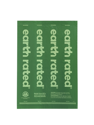 Earth Rated Poepzakjes Lavendel Gerecycled 8x15 st