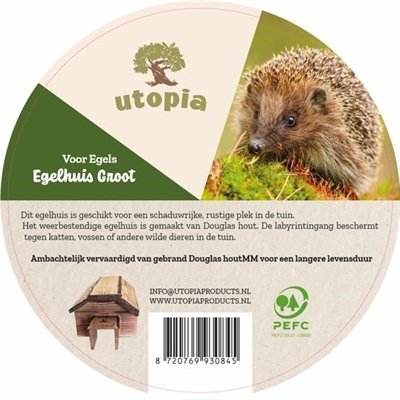 Utopia Egelhuis Gebrand Douglas Hout 68x42x31 cm