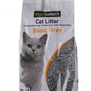 Agriselect Basic Grey Kattenbakvulling 20 ltr