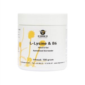 DE Groene Os L-Lysine / B6 Hond / Kat 100 gr