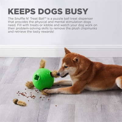 Nina Ottosson Dog Snuffle N' Treat Bal Groen 16x16x16 cm