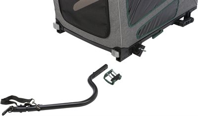 Trixie Fietskar Grijs / Salie 62x80-130x92 cm