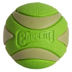 Chuckit Max Glow Ultra Squeekerbal Groen 6 cm