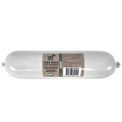 Freds Gestoomd Vers Vlees Worst Rund Tarwe En Glutenvrij 900 gr