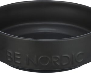 Trixie BE Nordic Voerbak Hond Keramiek / Rubber Zwart 16 cm