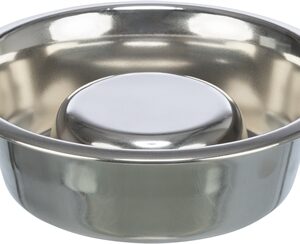Trixie Voerbak Hond Slow Feeding RVS 17 cm