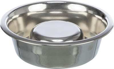 Trixie Voerbak Hond Slow Feeding RVS 17 cm
