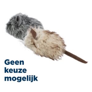 Trixie Muis Pluche Catnip Voor Katten Assorti 9 cm
