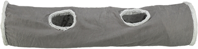 Trixie Katten Speeltunnel Harvey Velours / Pluche Grijs 116x27 cm