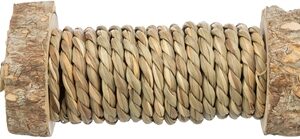 Trixie Speelrol Voor Knaagdieren Met Zeegras Van Hout 5x18 cm