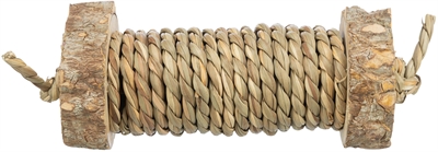Trixie Speelrol Voor Knaagdieren Met Zeegras Van Hout 5x18 cm