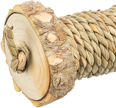 Trixie Speelrol Voor Knaagdieren Met Zeegras Van Hout 5x18 cm