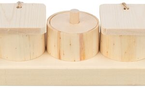 Trixie Snack Cups Voor Ratten En Konijnen Hout 15x45x6 cm