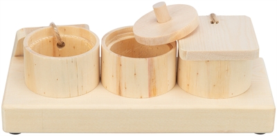 Trixie Snack Cups Voor Ratten En Konijnen Hout 15x45x6 cm