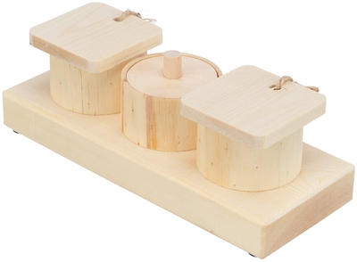 Trixie Snack Cups Voor Ratten En Konijnen Hout 15x45x6 cm