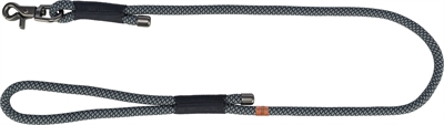 Trixie Soft Rope Hondenriem Zwart / Grijs 100x1 cm