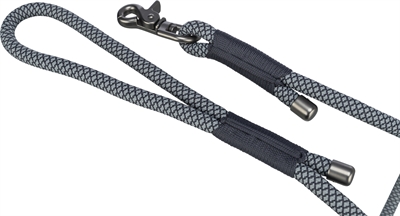 Trixie Soft Rope Hondenriem Zwart / Grijs 100x1 cm
