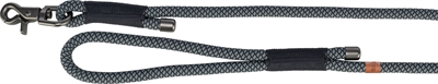 Trixie Soft Rope Hondenriem Zwart / Grijs 100x1 cm