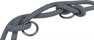 Trixie Soft Rope Hondenriem Verstelbaar Zwart / Grijs 200x1 cm