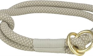 Trixie Halsband Hond Soft Half-Slip Grijs / Lichtgrijs 30x0.6 cm