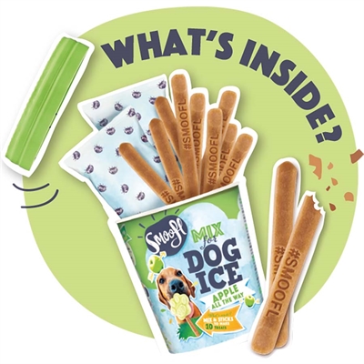 Smoofl Ijsmix Voor Honden Appel 160 gr
