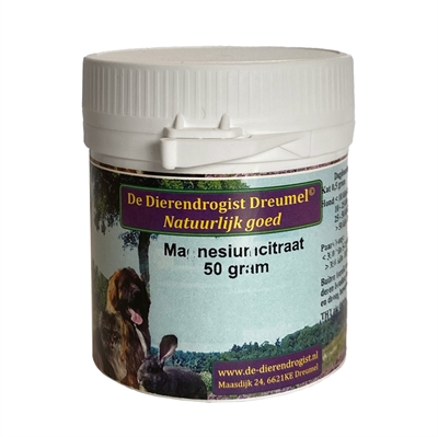 Dierendrogist Magnesium Citraat 50 gr