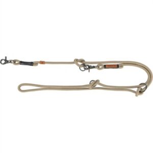 Trixie BE Nordic Hondenriem Verstelbaar Zand / Zwart 200x0.8 cm
