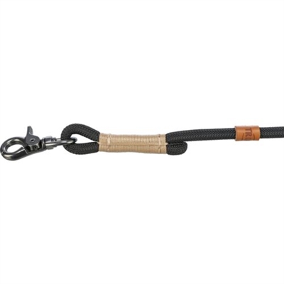 Trixie BE Nordic Hondenriem Verstelbaar Zwart / Zand 200x0.8 cm