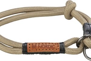 Trixie BE Nordic Halsband Hond Half-Slip Zand / Zwart 30x0.6 cm