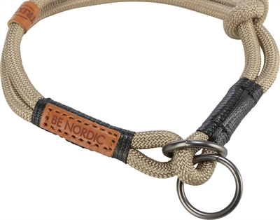 Trixie BE Nordic Halsband Hond Half-Slip Zand / Zwart 30x0.6 cm