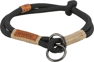 Trixie BE Nordic Halsband Hond Half-Slip Zwart / Zand 30x0.6 cm