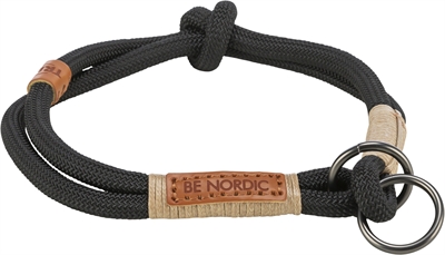 Trixie BE Nordic Halsband Hond Half-Slip Zwart / Zand 30x0.6 cm