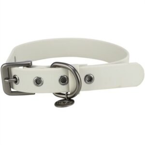 Trixie Citystyle Halsband Hond PVC Lichtgrijs 30-37x2 cm
