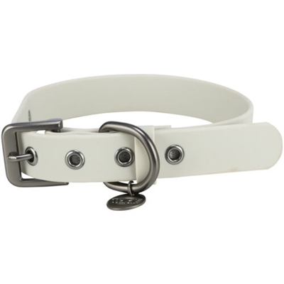 Trixie Citystyle Halsband Hond PVC Lichtgrijs 30-37x2 cm