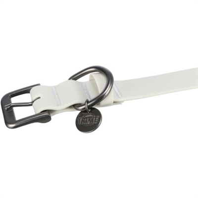 Trixie Citystyle Halsband Hond PVC Lichtgrijs 30-37x2 cm