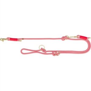 Trixie Soft Rope Hondenriem Verstelbaar Rood / Creme 200x1 cm