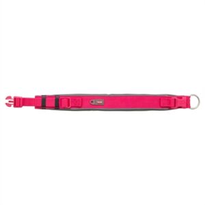 Trixie Premium Halsband Hond Extra Breed Fuchsia / Grafiet Grijs 27-35x2.5 cm