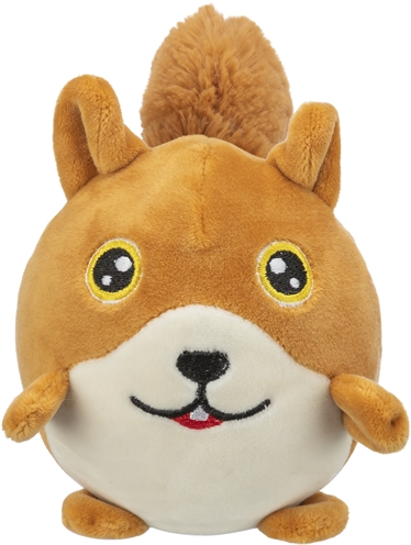 Trixie Hondenspeelgoed Eekhoorn Rond Pluche 13 cm 2 st