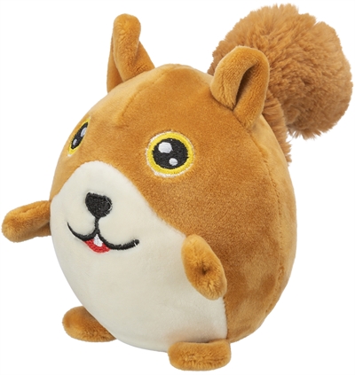 Trixie Hondenspeelgoed Eekhoorn Rond Pluche 13 cm 2 st