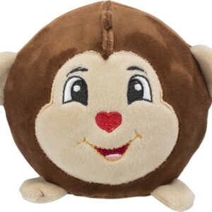 Trixie Hondenspeelgoed Aap Rond Pluche 11 cm 2 st