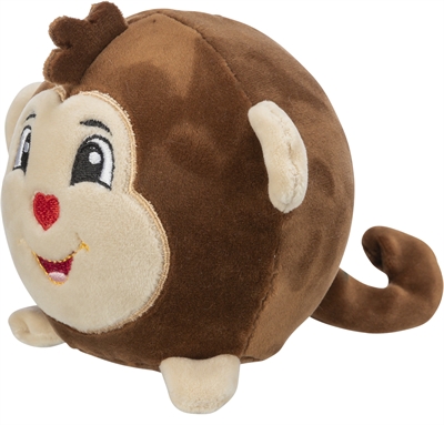 Trixie Hondenspeelgoed Aap Rond Pluche 11 cm 2 st