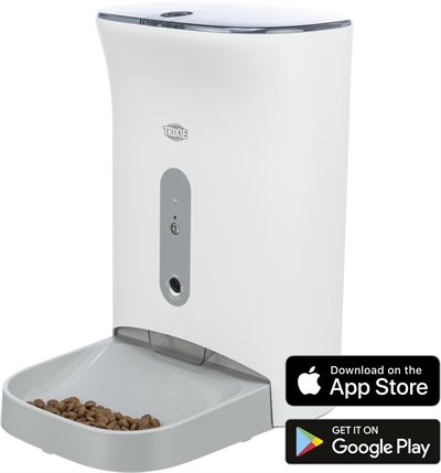 Trixie Voederautomaat Smart 2.0 Wit / Grijs 4.5 ltr 24x19x38 cm