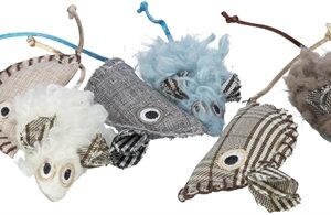 Trixie Kattenspeelgoed Muis Pluche Stof Met Catnip 8 cm 72 st